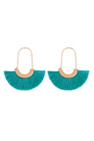 Fan shape drop hoop Earrings